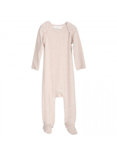 Baby Suit Stripe - Clay/Off White M107