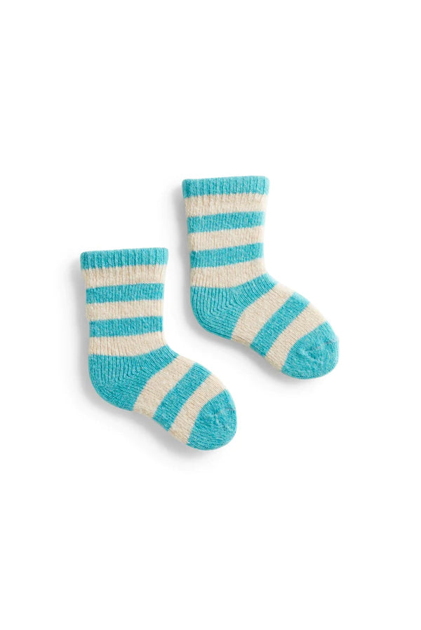 Baby Rugby Stripe Wool/Cashmere Socks