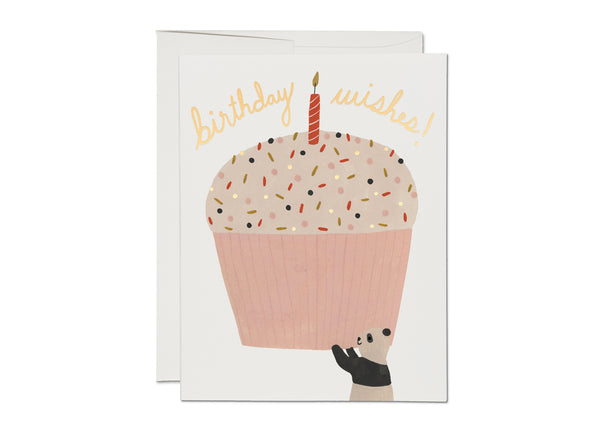 Birthday Wishes Cupcake/Panda Card