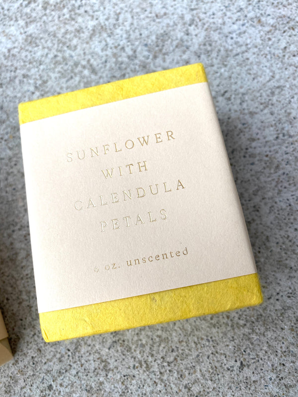 Sunflower Soap with Calendula Petals