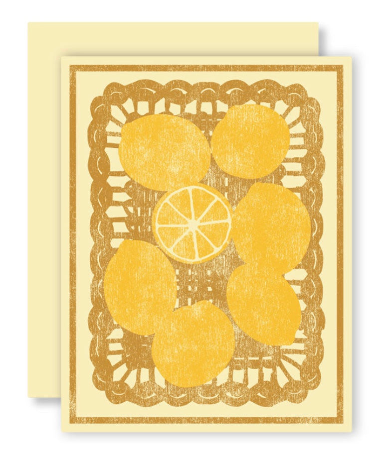 Basket of Lemons Card