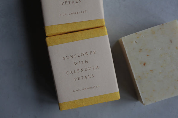 Sunflower Soap with Calendula Petals