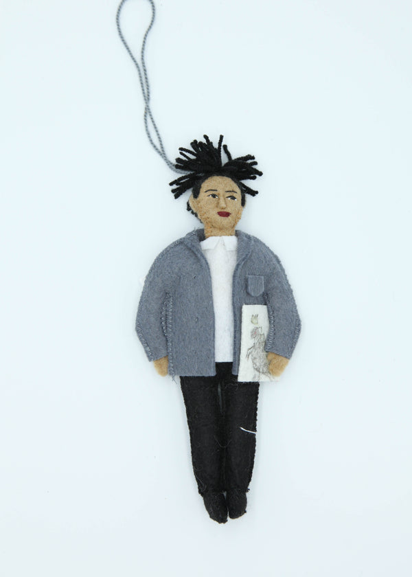 Jean Michel Basquiat Felt Ornament